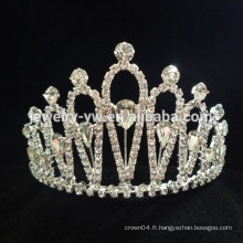 Gros accessoires cheveux beauté cristal princesse couronne bandeau